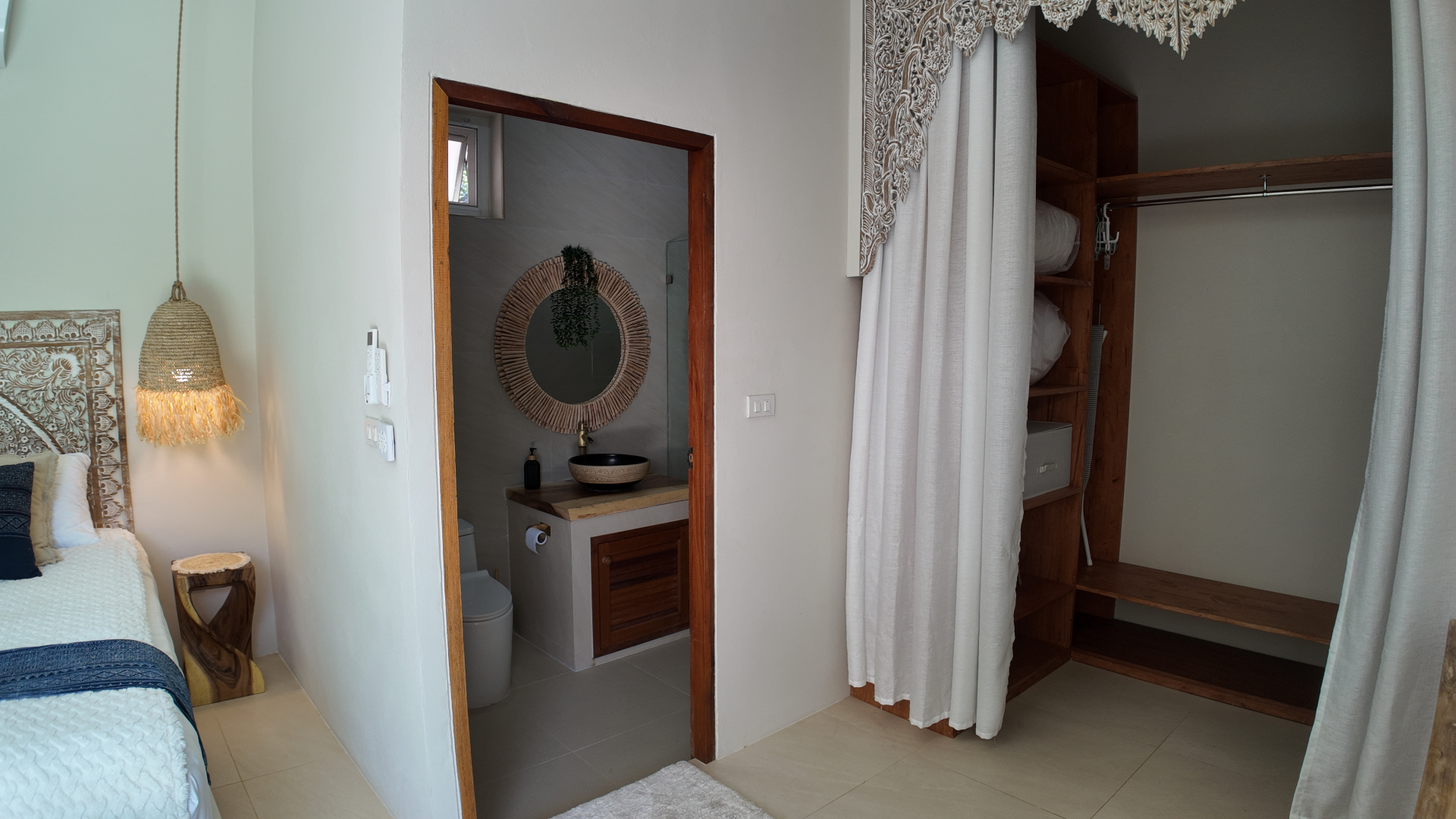 Second angle of bedroom two at Villa Reina